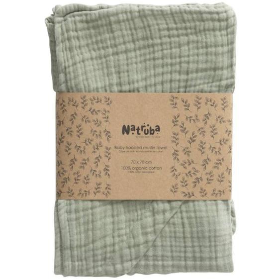 Cape De Bain En Coton Bio Vert