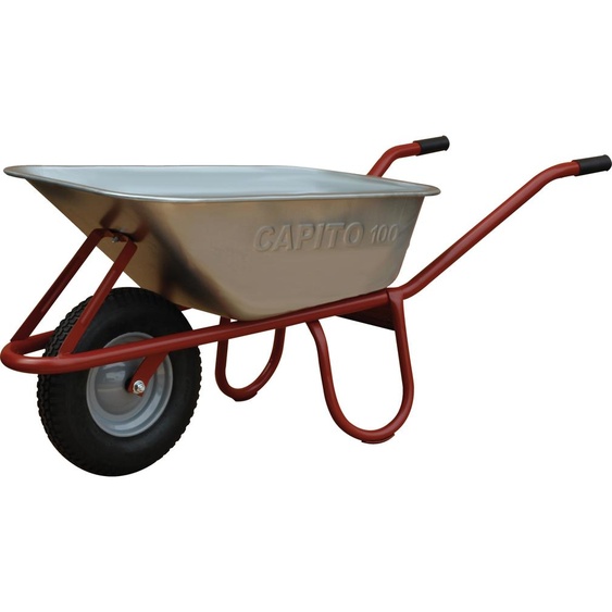 CAPITO Diable ALLCAR 100l roue gonflable jante acier avec patin - 111030
