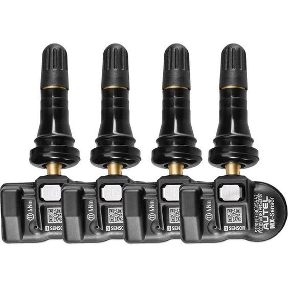Capteur TPMS, double fréquence, installation facile, 4 pièces en caoutchouc