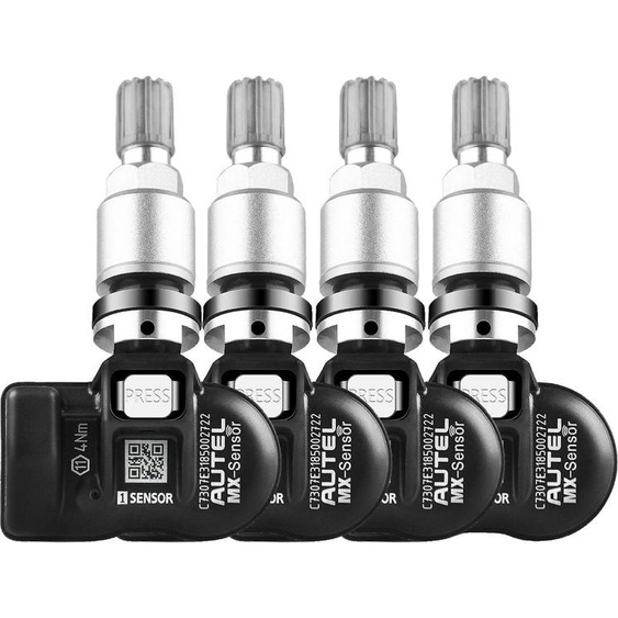 Capteur TPMS, double fréquence, installation facile, 4 pièces métalliques