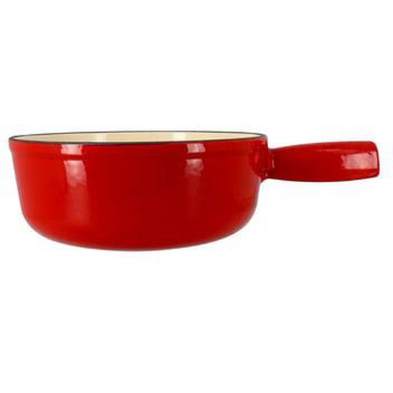 Caquelon gentiane 22cm en fonte emaille rouge