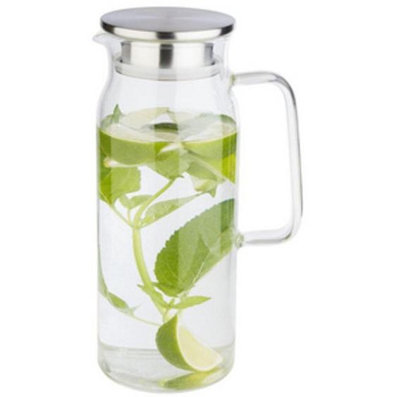 Carafe en verre avec couvercle, 1,5 litres, verre/inox