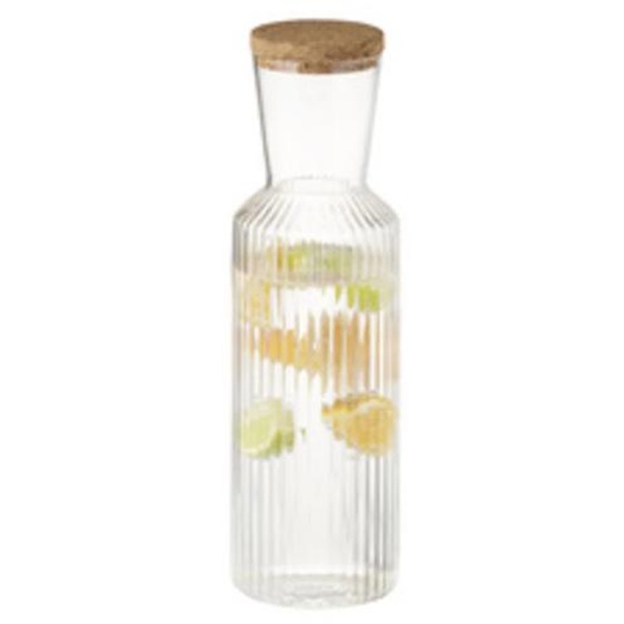Carafe en verre LINES, 1,5 litre, transparent