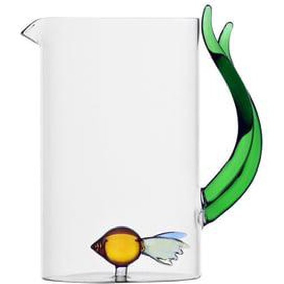 Carafe Poisson et herbe verte verre 1,45 l