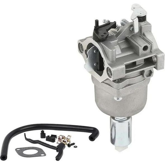 Carburateur 799727 - Kit de rechange - Fer - Modèle droit - Réglable - Pour tondeuse à gazon/tracteur - Gris