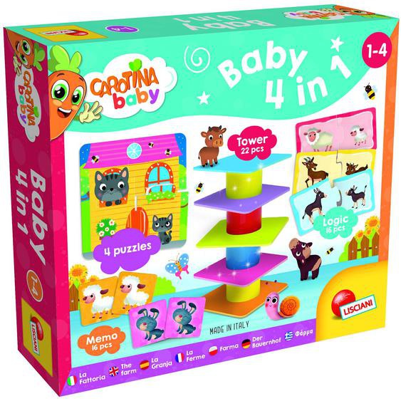 Carotina Baby 4 En 1 la Ferme Multicolore