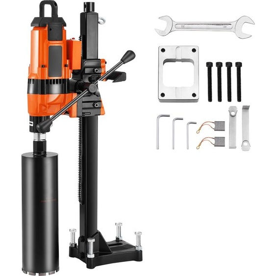 Carotteuse SucceBuy Core, 0,8 - 11,8 pouces de diamètre de forage, 3500W carotteuse à béton robuste avec support et embout, humide/sec, pour le béton, la brique, le marbre