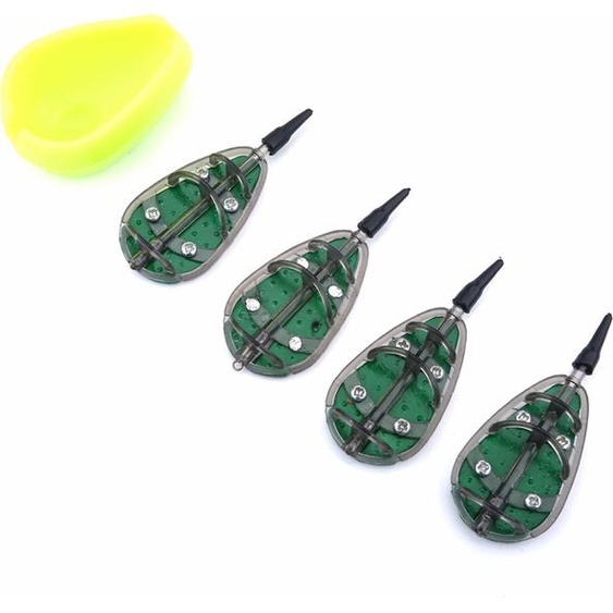 Carpe Appâts Feeder Mould Set Appareil Pêche Feeder Tool 30/40/50/60g Accessoires de pêche