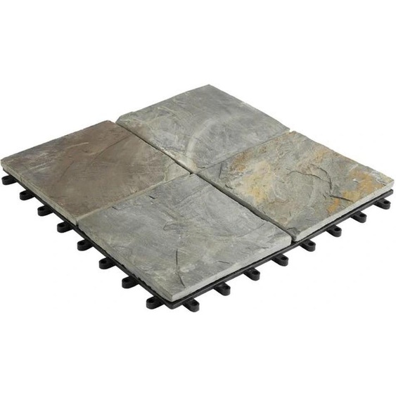 Carrelage à clipser Azomor résistant aux intempéries avec système de drainage pour balcons et terrasses