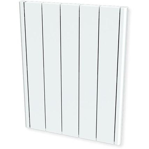 Carrera - Radiateur à inertie 1000W - Pierre naturelle - Horizontal et plat - Blanc
