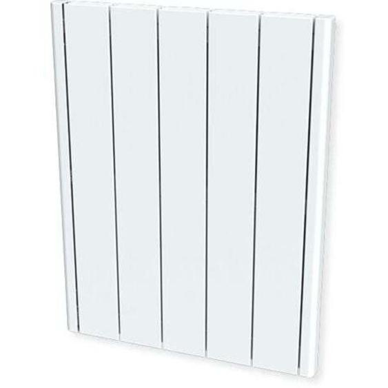 Carrera - Radiateur à inertie 1000W - Pierre naturelle - Horizontal et plat - Blanc