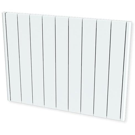 Carrera - Radiateur à inertie 2000W - Pierre naturelle - Horizontal et plat - Blanc