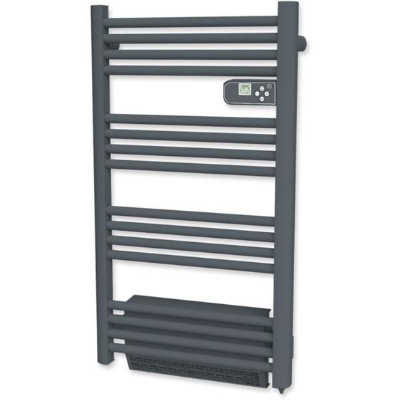 Carrera - Sèche-serviettes Avec Soufflerie lcd Sans fluide Gris Anthracite 1500W saturne