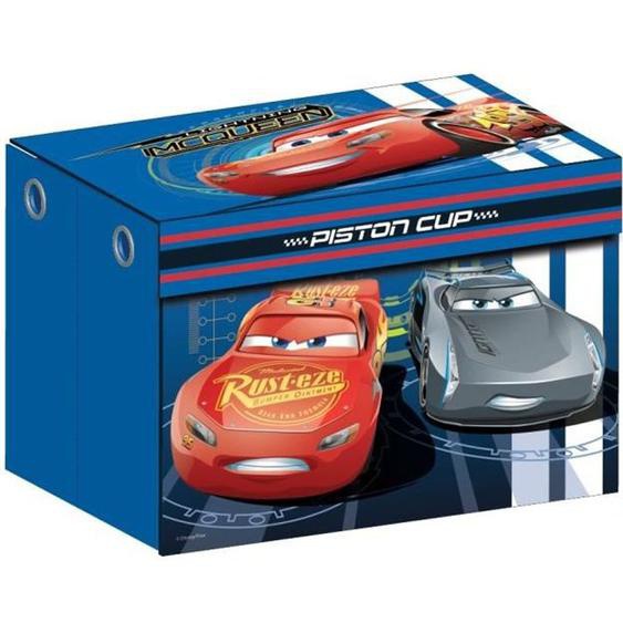 CARS - Coffre à Jouets Enfant en Tissu - Bleu