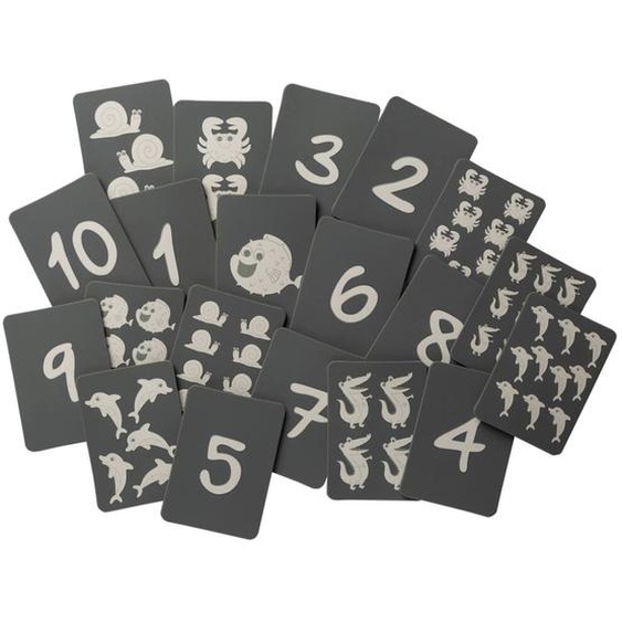 Cartes Imperméables En Silicone Souple Pour Jouer Dans Leau Grey