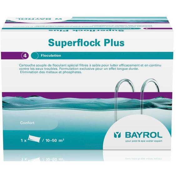 Cartouche de floculant pour filtre à sable Bayrol Superflock plus - 1kg