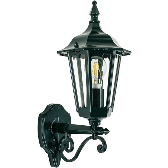 Casa Padrino Art Nouveau Aluminium Applique extérieure / Lanterne extérieure 20 x 27 x H. 43 cm - Différentes couleurs - Balcon Jardin Terrasse Lampe extérieure