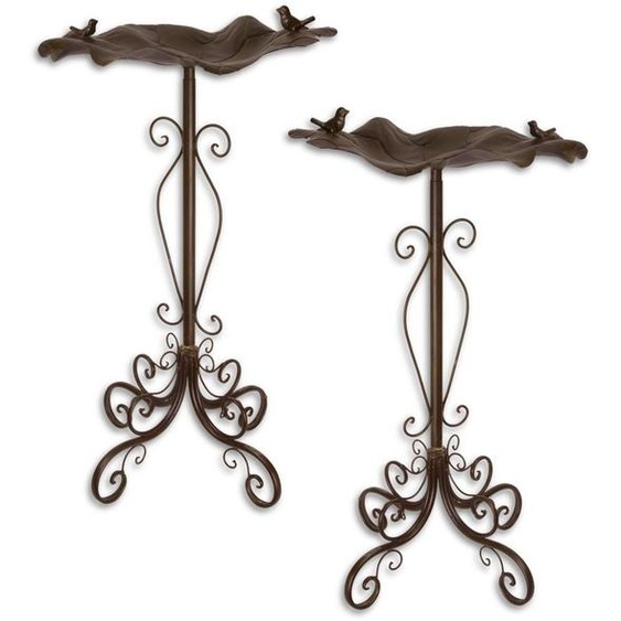 Casa Padrino Art Nouveau bain doiseaux set of 2 brun 48,8 x 47,2 x h. 84,1 cm - Garden Deco