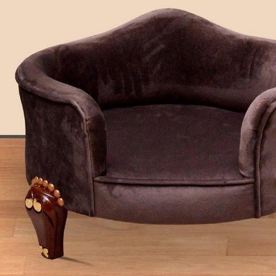 Casa Padrino Baroque Lit pour chien Royal Marron / Marron / Or - Meubles baroques pour chiens - Meubles baroques pour animaux - Meubles somptueux pour animaux de style baroque
