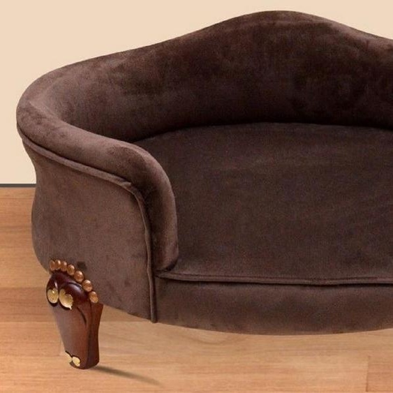 Casa Padrino Baroque Lit pour chien Royal Marron / Marron / Or - Meubles pour chiens baroques - Meubles pour animaux de style baroque