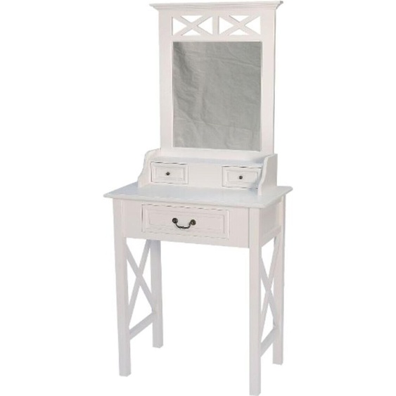Casa Padrino Coiffeuse de style rustique Blanc 66 x 39 x H. 149 cm - Meubles faits main de style rustique