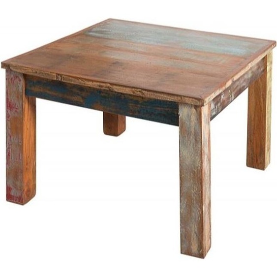 Casa Padrino Designer Table basse en bois massif Coloré 60 x H. 45 cm - Bois massif - Salon Table de salon