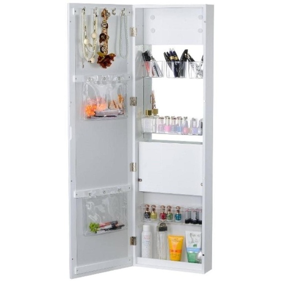 Casa Padrino Luxe Coiffeuse avec porte miroir Blanc 36 x 12 x H. 121 cm - Meubles de Luxe