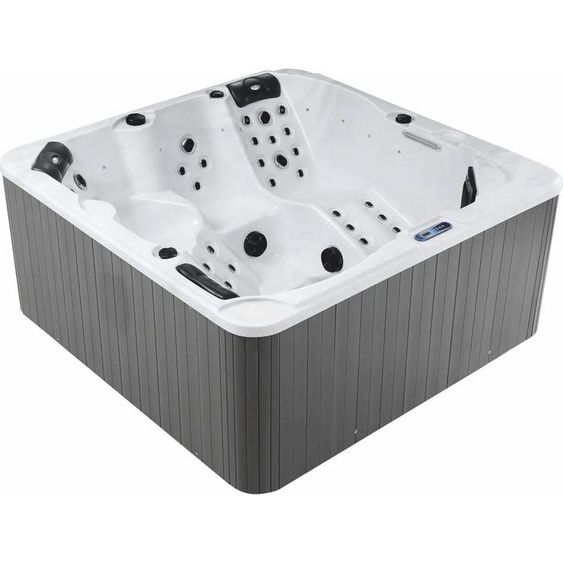 Casa Padrino Luxury Outdoor Jacuzzi White / Black / Grey 200 cm - Baignoire jacuzzi de jardin