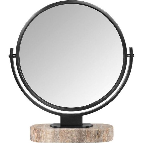 Casa Padrino Miroir de courtoisie noir / gris H. 51 cm - Miroir de courtoisie