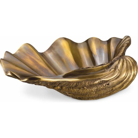 Casa Padrino Objet décoratif de luxe en forme de coquillage Vintage laiton 32 cm - Accessoires Déco