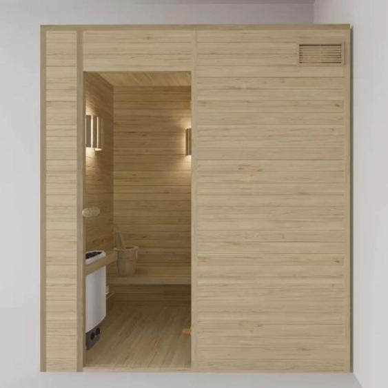 Casa Padrino Sauna intérieur de luxe pour 2 personnes Couleurs naturelles 200 x 100 x H. 190 cm