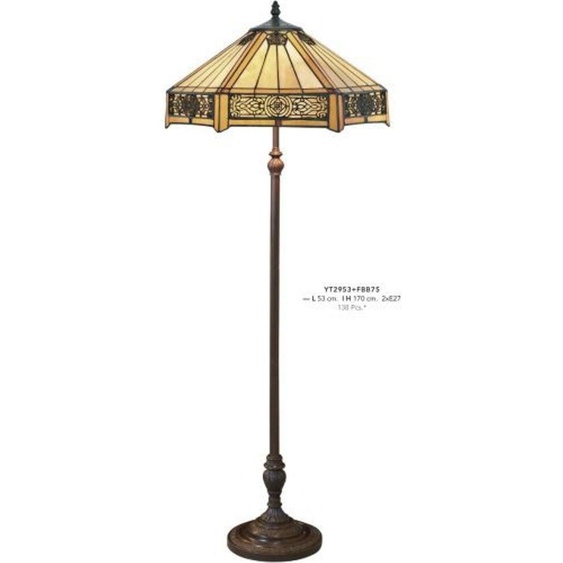 Casa Padrino Tiffany Lampadaire Hauteur 170 cm, diamètre 53 cm Lampe