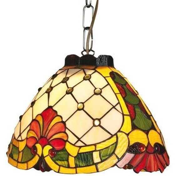 Casa Padrino Tiffany Lampes suspendues Ø 34 cm - Salon Lampes suspendues