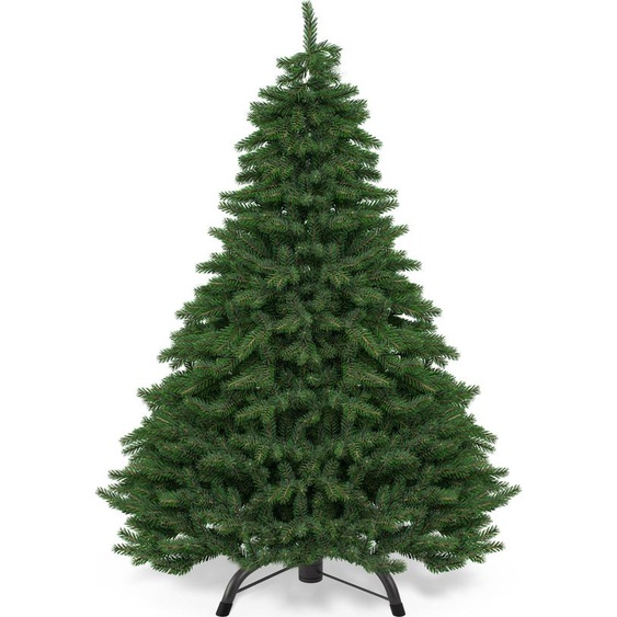 CASARIA® Sapin de Noël artificiel 140 cm vert pied métal 470 branches PE imitation parfaite décoration de noël fêtes arbre de noël réutilisable