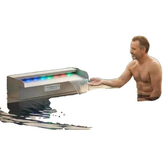 Cascade, design en acier inoxydable, flux deau apaisant, 60 cm