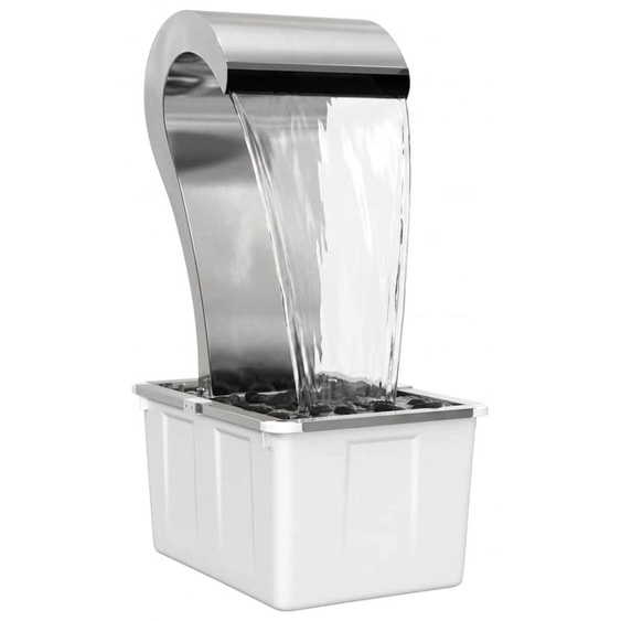 Cascade dextérieur en acier inoxydable 304, dimensions 54,5 x 34 x 83 cm, couleur argent