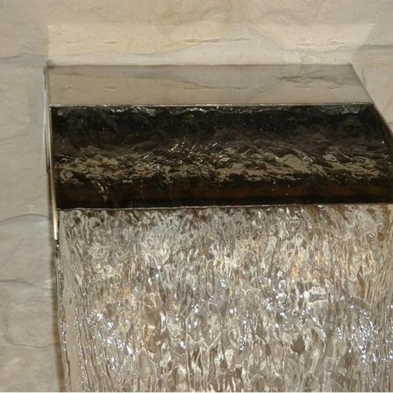 Cascade en acier inoxydable CASCADE sans éclairage Largeur 800 mm