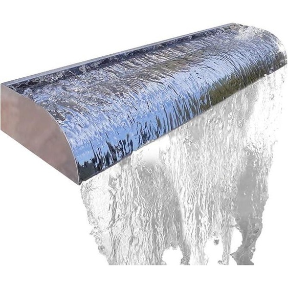 Cascade Victoria de 60 cm en acier inoxydable, finition haute brillance, modèle Aquafall