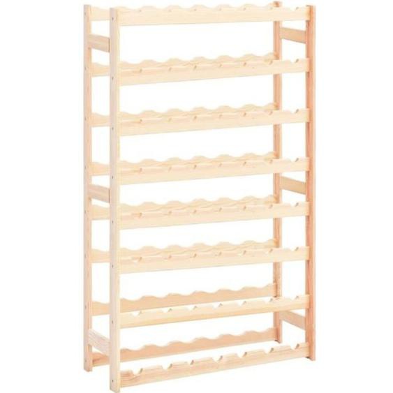 Casier à bouteille Meuble Range Bouteille Casier à Vin pour 56 bouteilles Pinède