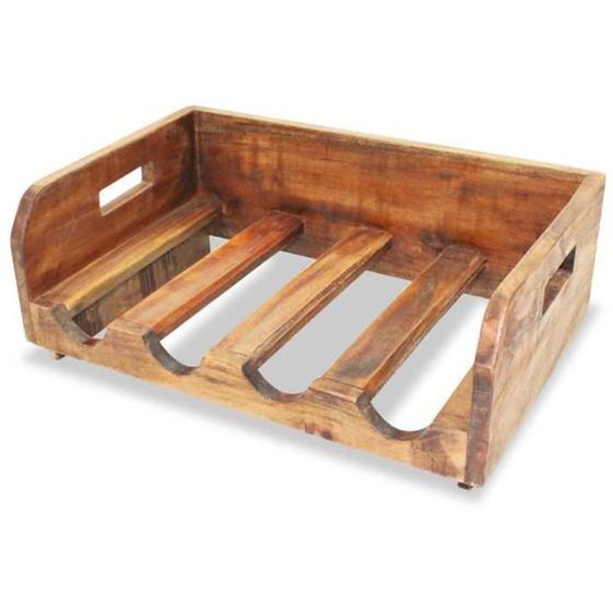 Casier à bouteilles 4 pcs pour 16 bouteilles Bois recyclé  Mothinessto LY7299