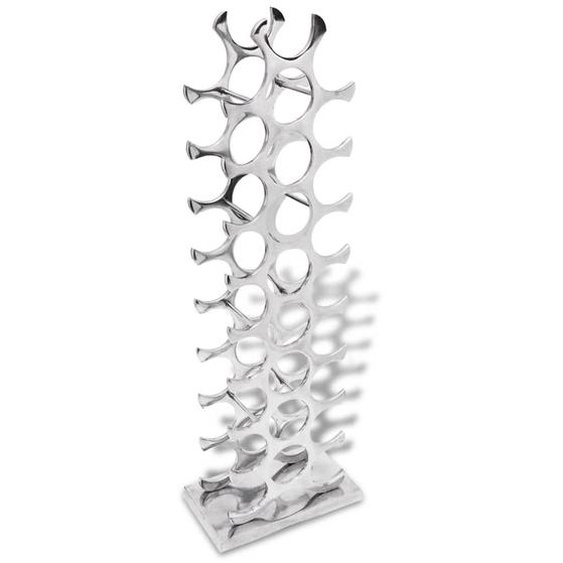 Casier à bouteilles Aluminium Argenté 27 bouteilles