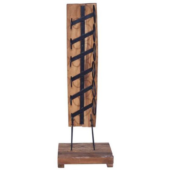 Casier à bouteilles/Range-bouteilles - UU - pour 6 bouteilles - 35x35x100 cm Teck massif a126