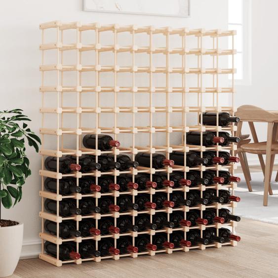 Casier à vin pour 120 bouteilles 112,5x23x123,5 cm pin massif
