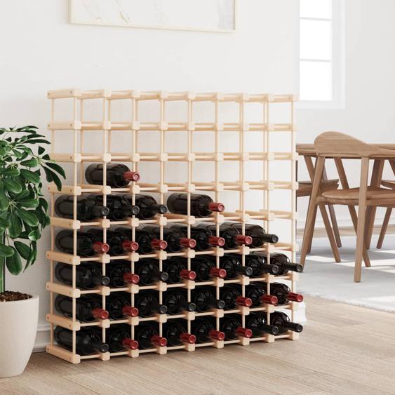 Casier à vin pour 72 bouteilles 90,5x23x90,5 cm pin massif