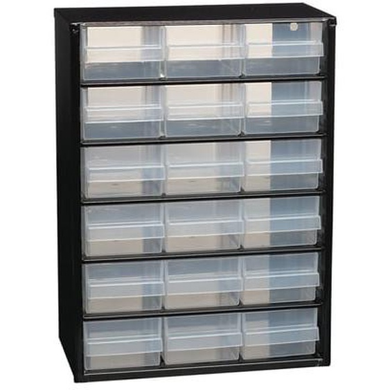Casier métal 18 tiroirs 147 x 306 x 420 mm