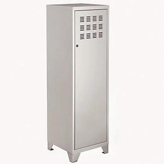 Casier métal Burocolor L.40 x P.40 x H.133 cm - Aluminium