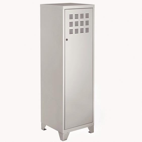 Casier métal Burocolor L.40 x P.40 x H.133 cm - Aluminium