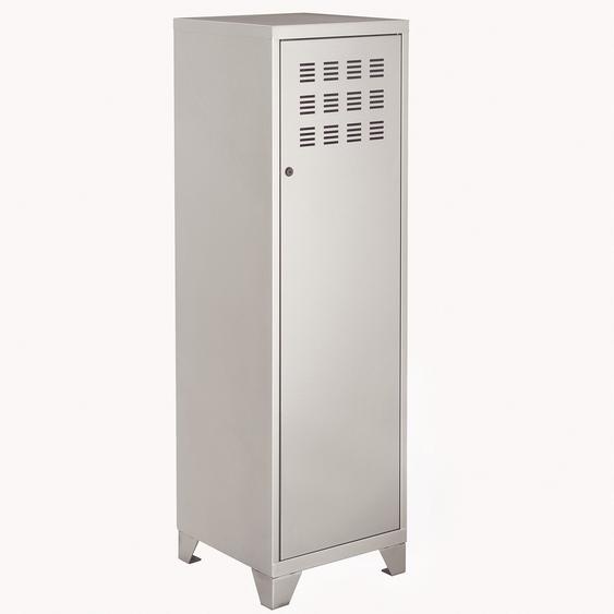 Casier métal Burocolor L.40 x P.40 x H.133 cm - Aluminium