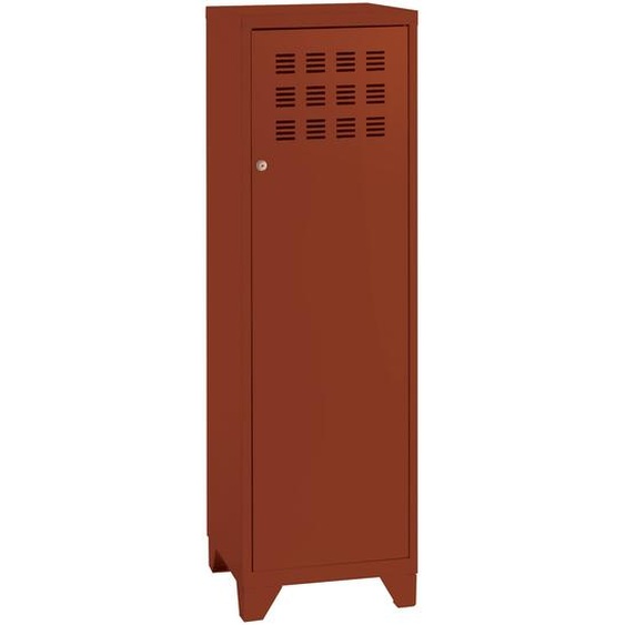 Casier métal Burocolor L.40 x P.40 x H.133 cm - Terracotta