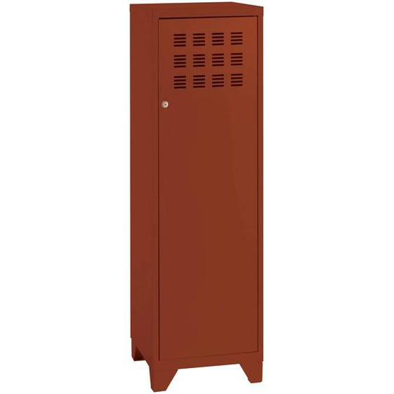 Casier métal Burocolor L.40 x P.40 x H.133 cm - Terracotta